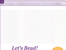 Tablet Screenshot of letsbead.com